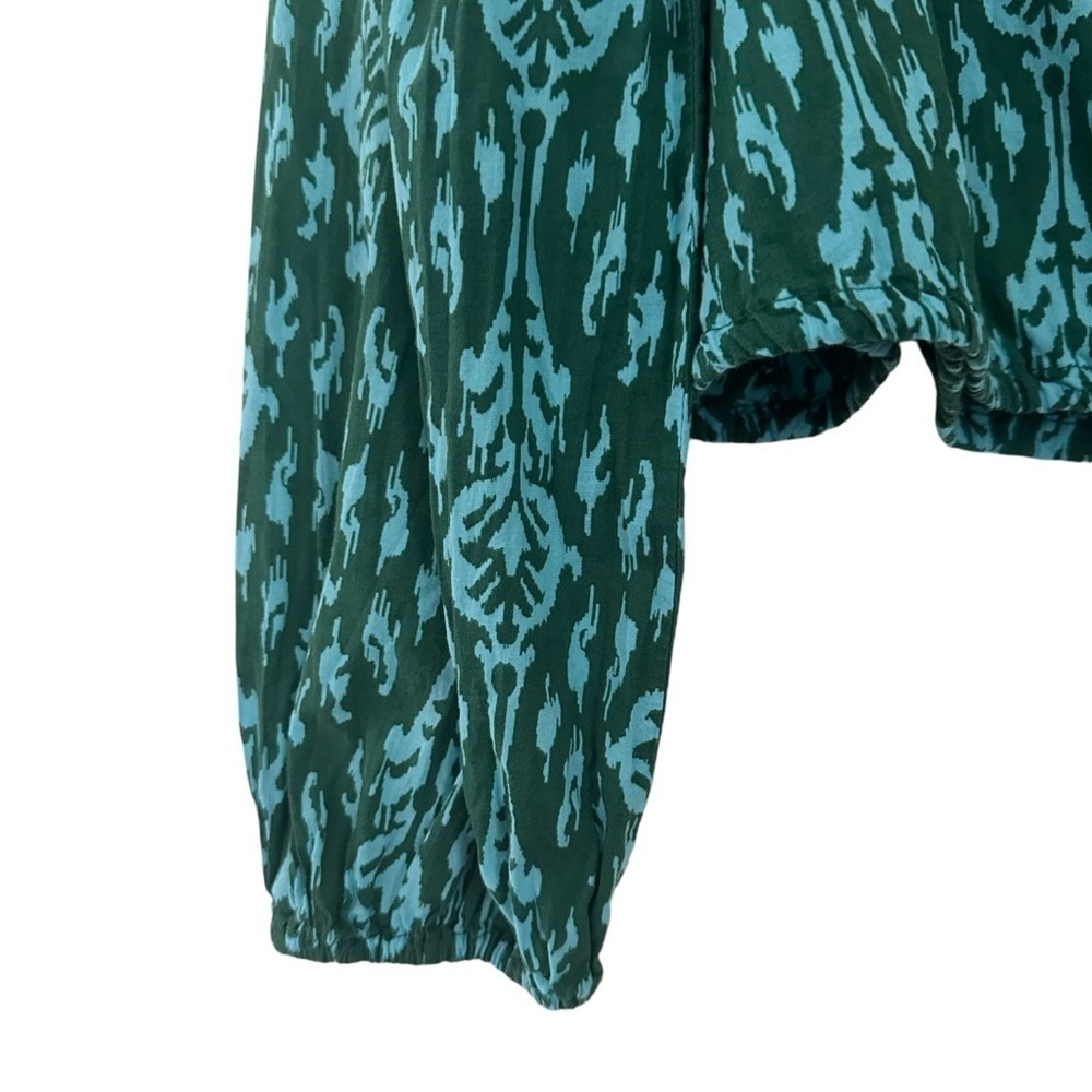 ZARA TWO PIECE BATIK PRINT TOP AND TROUSER SET SIZE XS/S - Picture 13 of 16